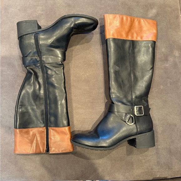 Style & Co. Shoes - Style & co and Brown and black riding boots women’s size 6
